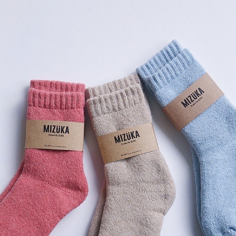 Warm thick wool socks to control the severe cold - ถุงเท้า - ผ้าฝ้าย/ผ้าลินิน หลากหลายสี