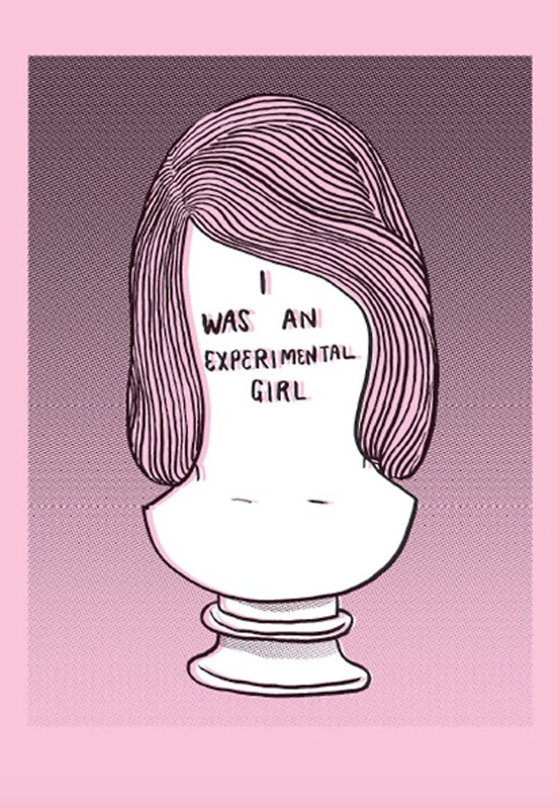 I was an experimental girl zine digital PDF - Indie Press - Other Materials Pink
