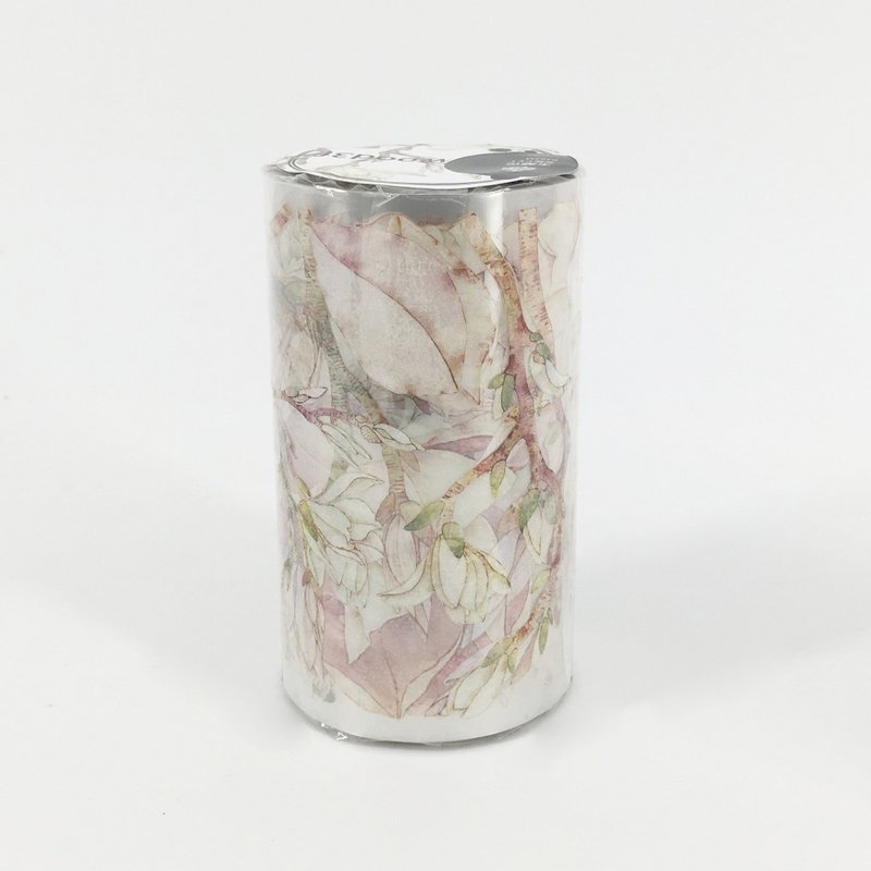 玉蘭花 Magnolia / 紙膠帶 Masking Tape - 紙膠帶/和紙/PET - 塑膠 白色
