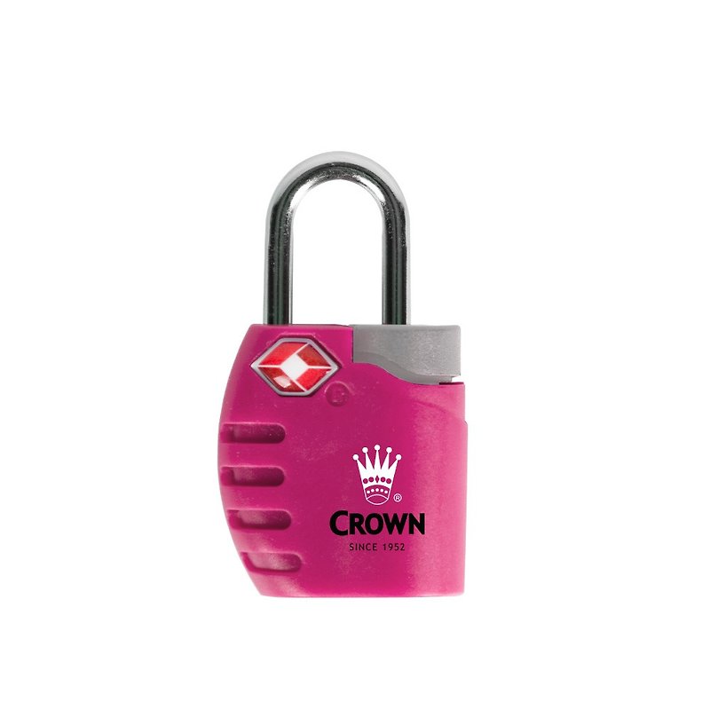 【CROWN】TSA海關鎖 鑰匙鎖 莓果紅色 - 其他 - 其他材質 粉紅色