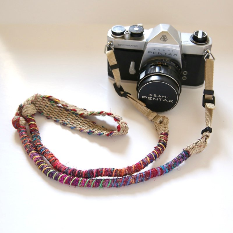 相機背帯/Camera strap/Crazy-color麻紐ヘンプカメラストラップ/ベルト - 相機背帶 - 棉．麻 