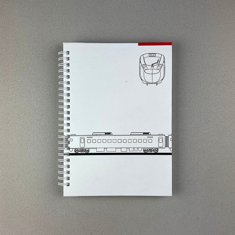 Taiwan Railway Primary Color Intercity Train Notebook - Notebooks & Journals - Paper White