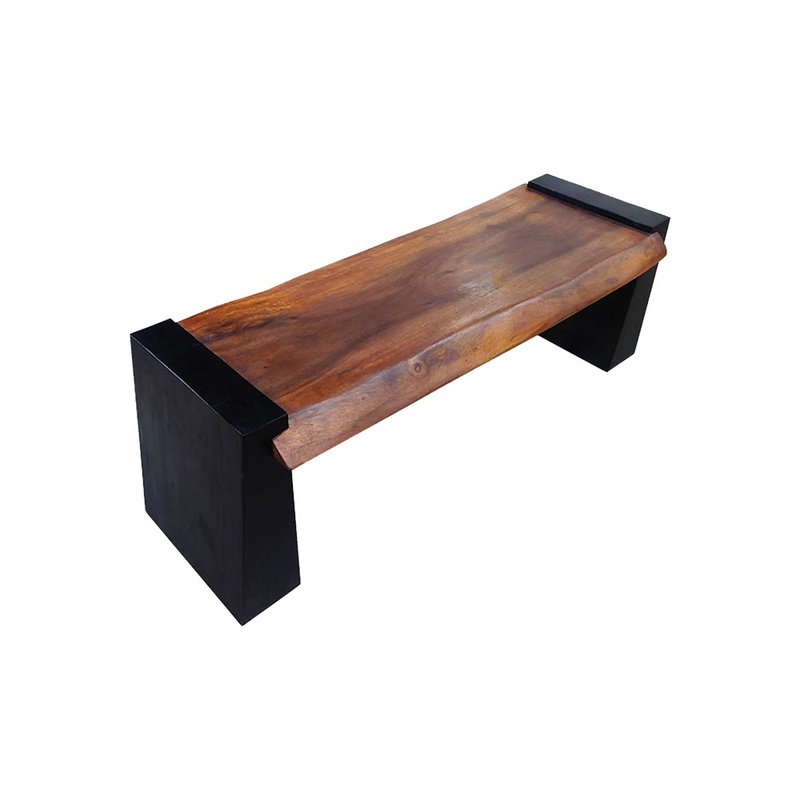 [Jidi City 100% Log Furniture] SNCH002B Log Bench Chair Stool Wooden Stool Bar Stool - Chairs & Sofas - Wood Brown