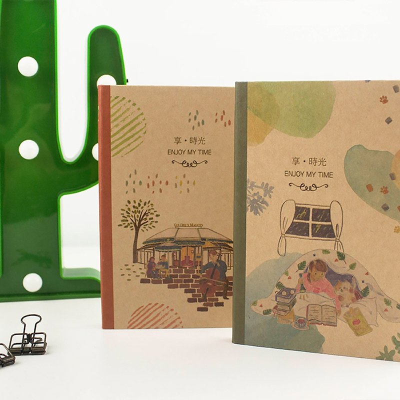 [Promotion] Chuyu A6/50K Illustrated Notes/Monthly Plan/Diary/Leather Handbook-80 sheets - Notebooks & Journals - Paper 