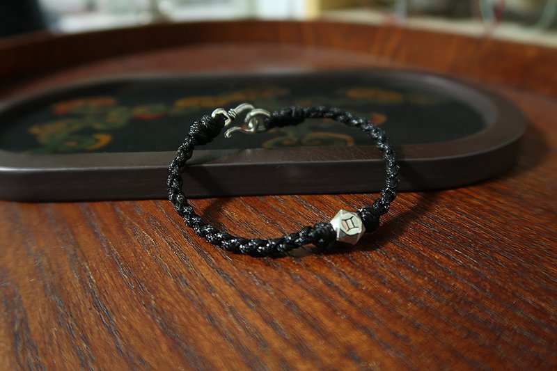 S925 Sterling Silver 12 Zodiac Constellation Bracelet | Sterling Silver Hexagonal Weave Bracelet for Wealth and Good Fortune - Bracelets - Sterling Silver 