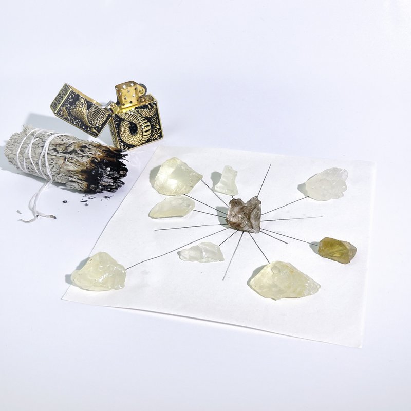 【光芒萬丈】水晶魔法陣 DIY擺陣 - 擺飾/家飾品 - 水晶 黃色