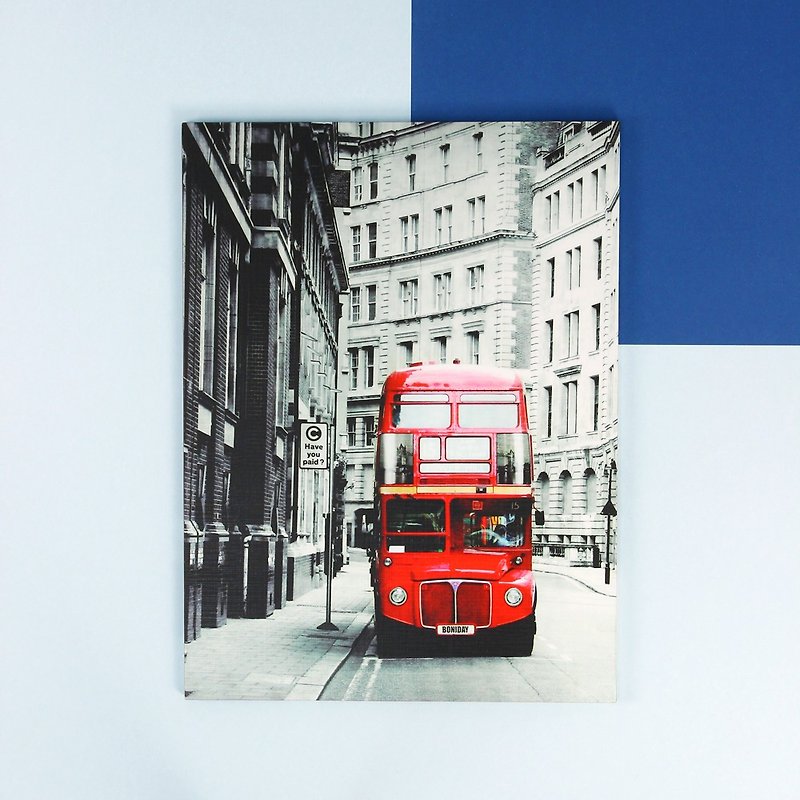 HomePlus 英倫無框畫 雙層巴士 40x30cm 室內設計 布置 創意 小物 雜貨 家居 裝潢 飾品 裝飾 - 海報/掛畫/掛布 - 木頭 多色