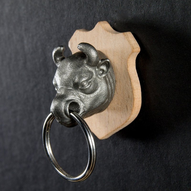 獵人鑰匙圈- 公牛 - 鑰匙圈/鎖匙扣 - 其他金屬 