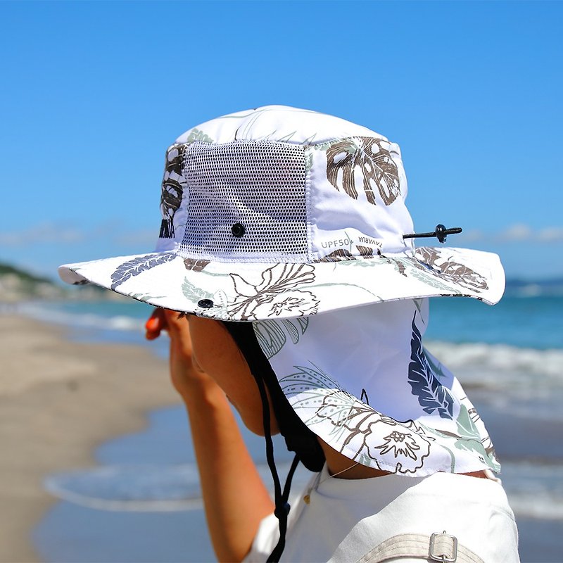 [TAVARUA] Bucket Hat Diving Cap Surfing Cap TM1006 Cloth Block Style - Fitness Accessories - Polyester 