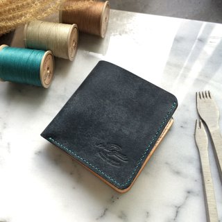 Classic Eight Cardショートクリップ -  Warship Blue Wallet