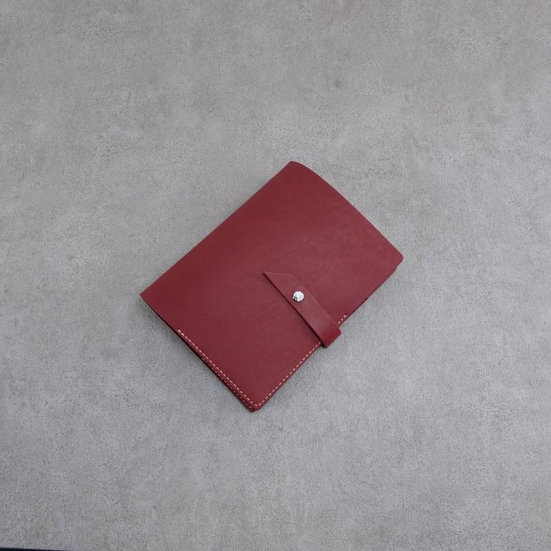 A5 Genuine Leather Binder Notebook - สมุดบันทึก/สมุดปฏิทิน - หนังแท้ สีแดง