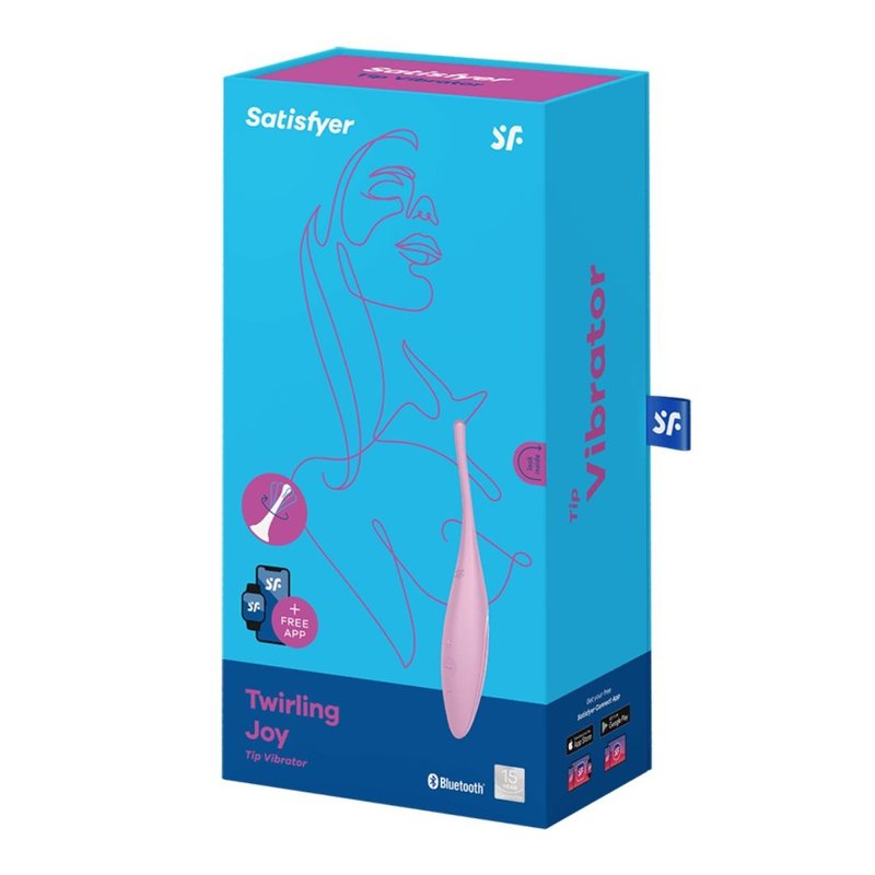 Twirling Joy - App-Controlled Point Vibrator - Adult Products - Silicone Multicolor