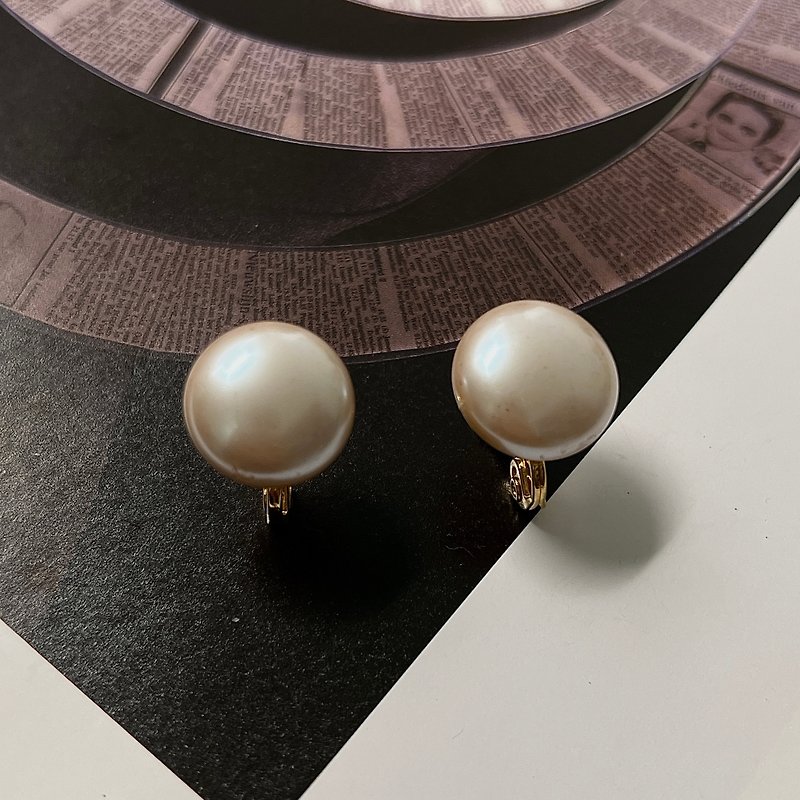 Monet Vegan Pearl Painless Clip-On - Earrings & Clip-ons - Other Metals White
