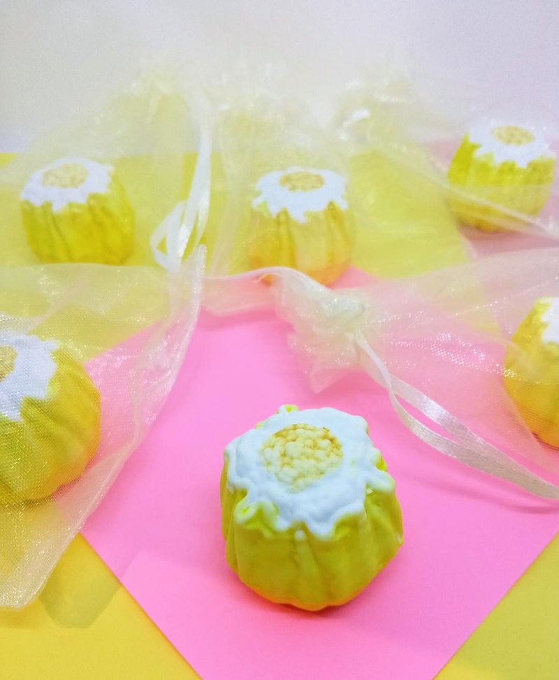 燒賣造型擴香石 (不包括蒸籠) - 香氛/精油/擴香 - 其他材質 黃色