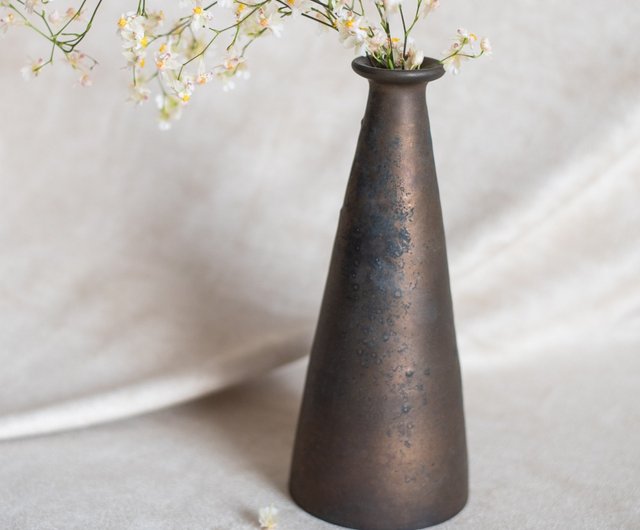 陶器 花瓶 一点物 ※木箱有り 陶器の花瓶｜一輪挿し｜金零｜和風｜福来-ふくら-＠鉢の専門店