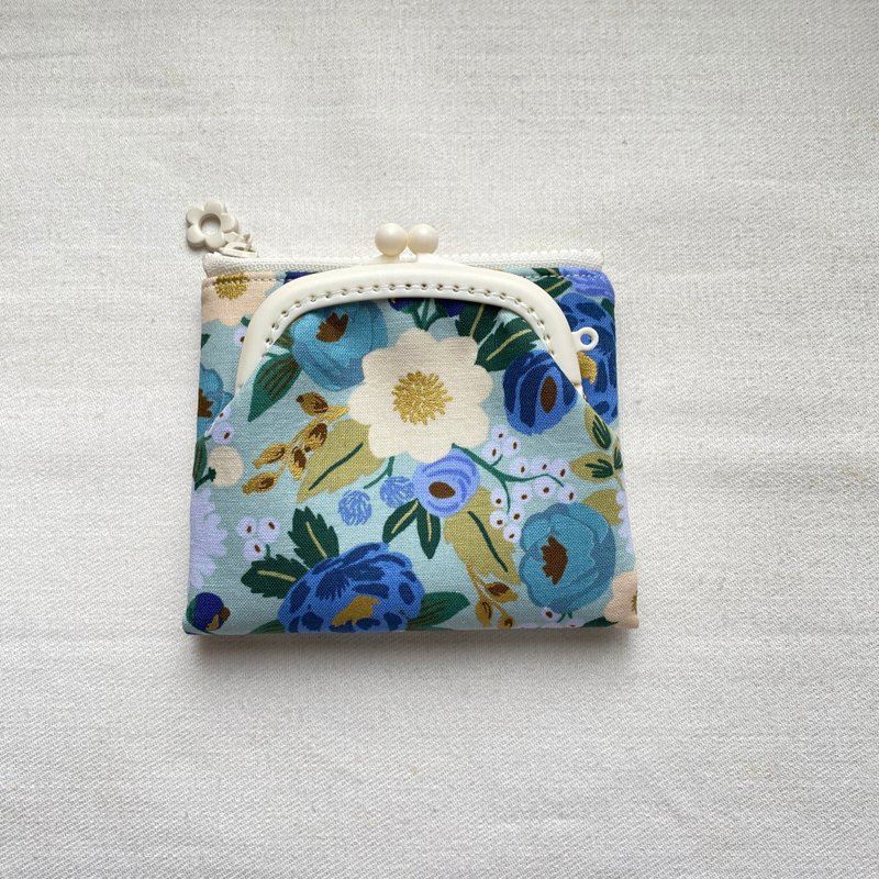 宮廷風情口金拉鍊2用包升級版2.0 - 錢包/皮夾/長短夾 - 棉．麻 