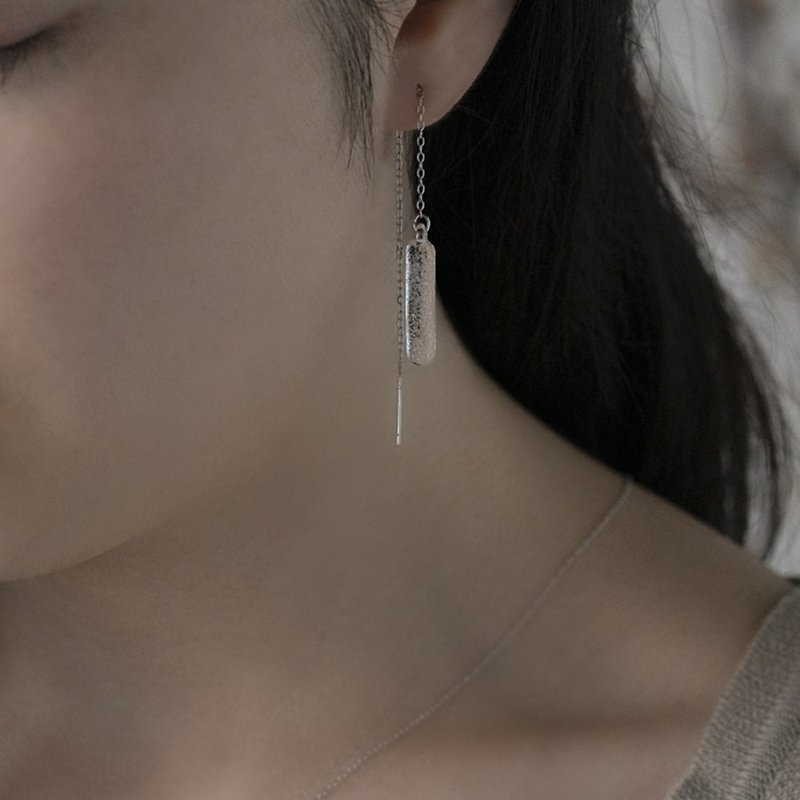 Sorbet Handmade Glass Dangle Earrings - Earrings & Clip-ons - Glass Transparent