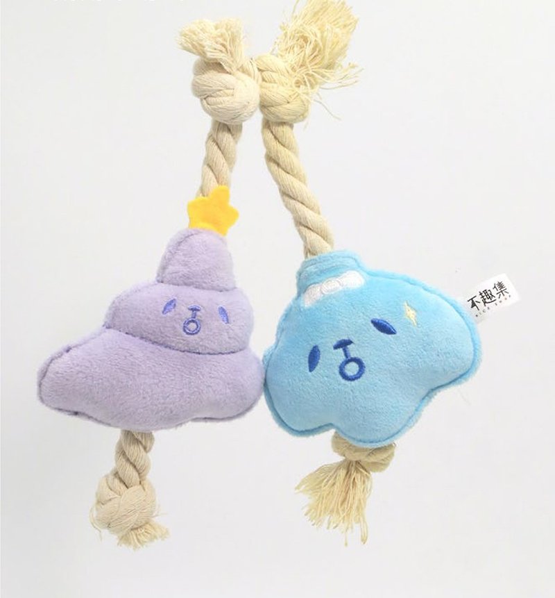 【LIFEAPP】Pet toy holiday series-small shells & small conches (sound generator, braided rope) - Pet Toys - Polyester Purple