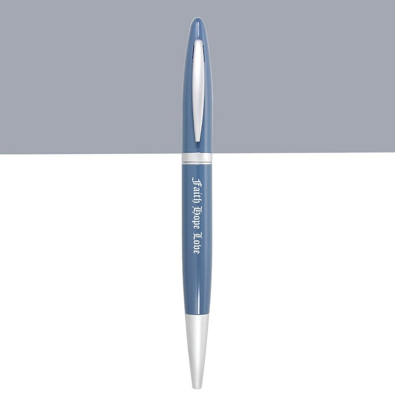 (with lettering) ARTEXlife happy ball pen FaithHopeLove - Ballpoint & Gel Pens - Copper & Brass Blue