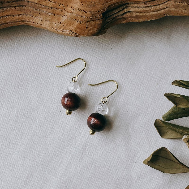 Chiachen | Song of the Tree 01 - Earrings & Clip-ons - Copper & Brass Brown