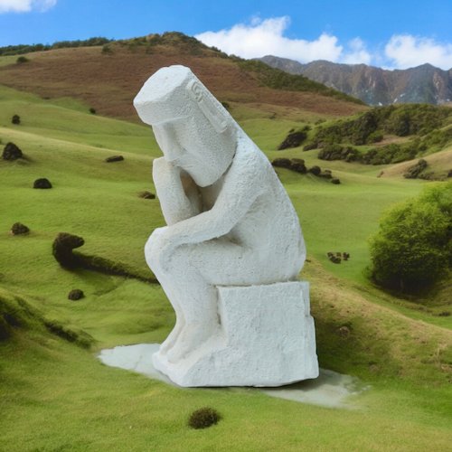 創藝皂學 手工皂 擴香石 香氛 臺灣原創 在地製造 摩艾 沉思者 創意雕塑 居家擺飾 擴香雕像 居家香氛 擴香石 茶樹