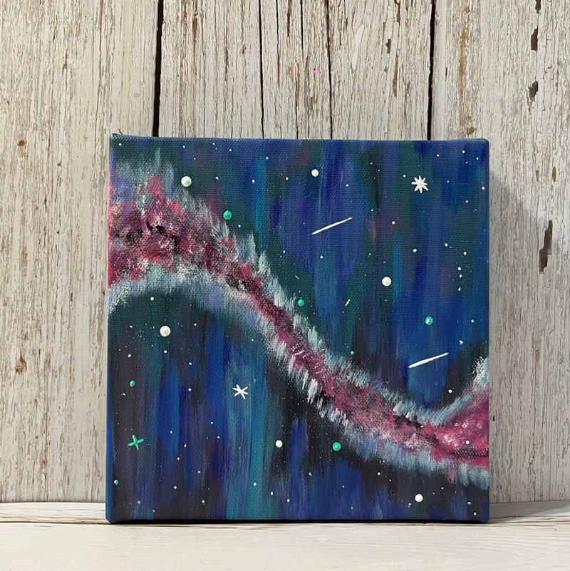 Universe #7 Acrylic Painting Healing Life 15x15 Home Decor Art Works Hand Painted - โปสเตอร์ - อะคริลิค 