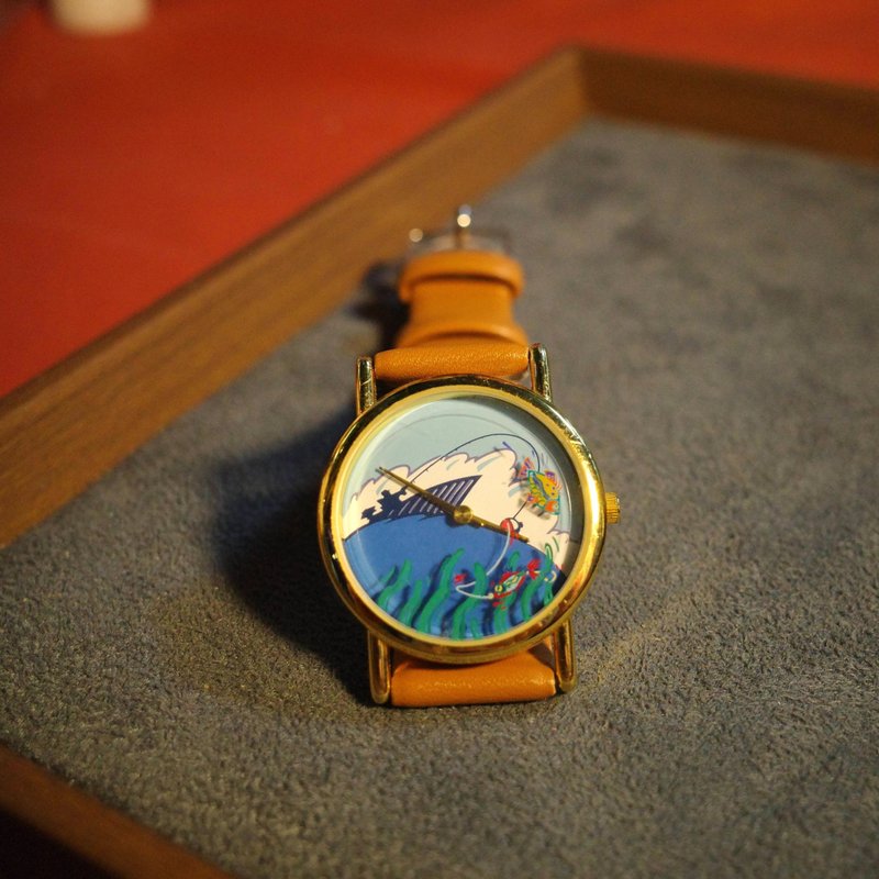 母親節禮物 Fishing Animate Watch - 女錶 - 其他金屬 金色