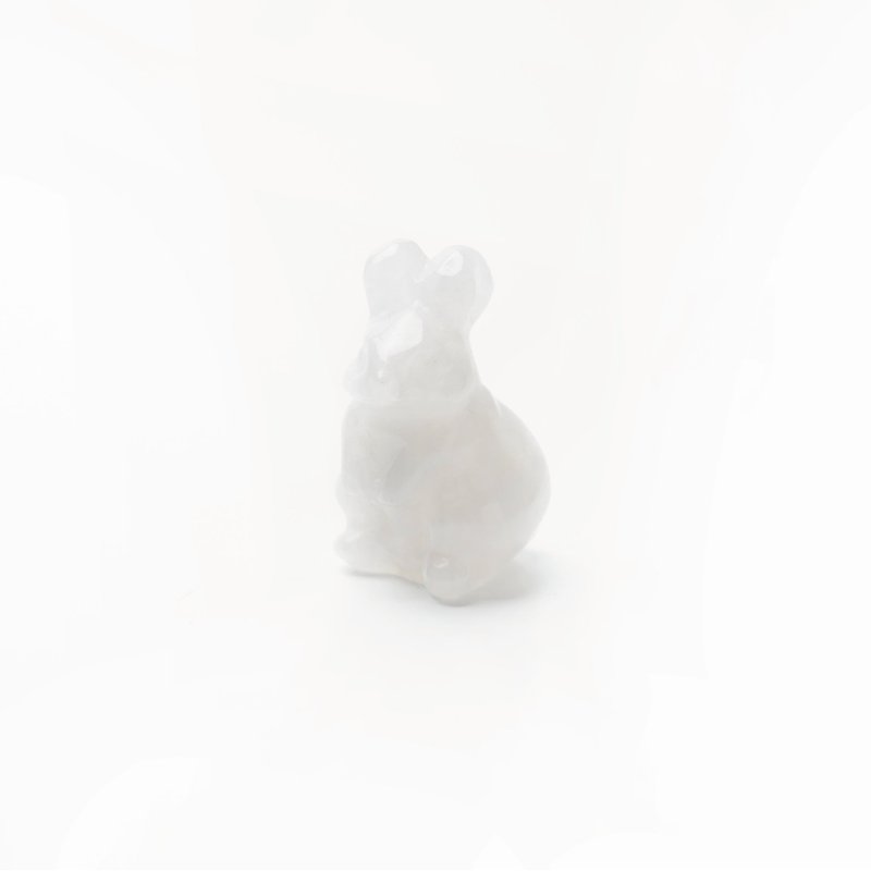 【Montagne】USAGI | 平安兔 | 白玉公仔 - 擺飾/家飾品 - 水晶 白色