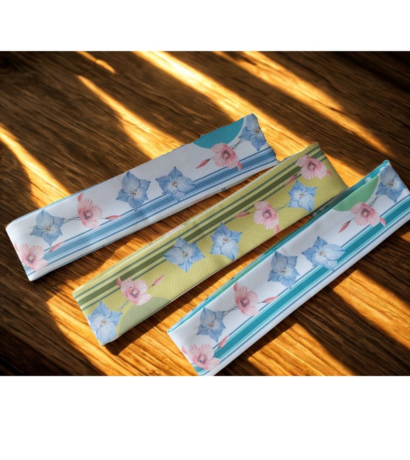 青青草原斜角絲巾 2入禮盒 - 絲巾 - 棉．麻 