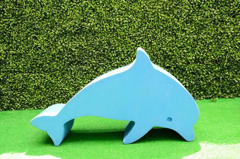 立體動物傢俱 - 海豚(耐重100KG) - 兒童家具 - 其他材質 藍色
