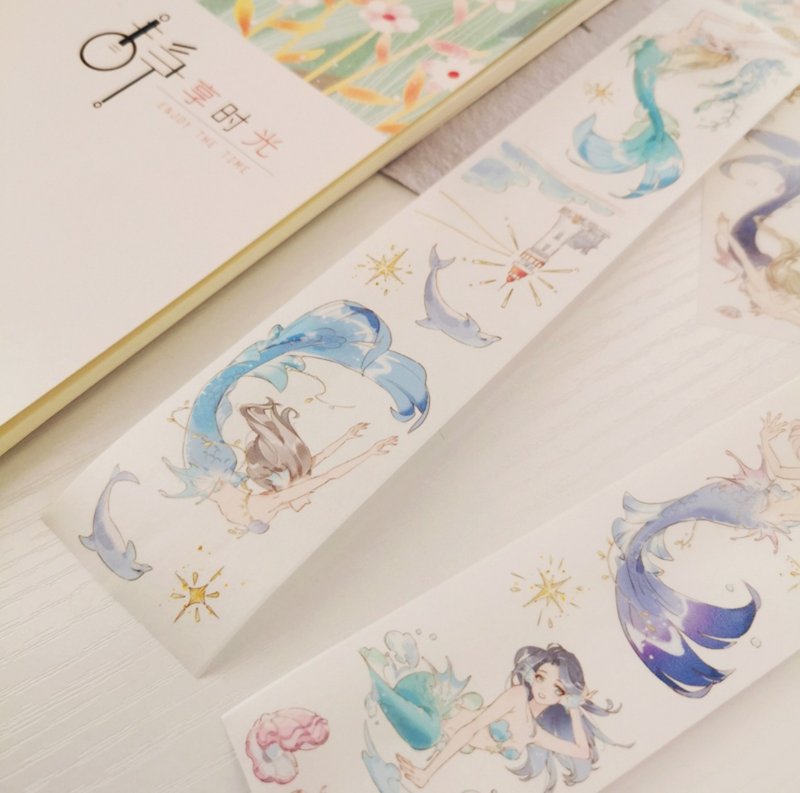 Mermaid Holiday PET Washi Tape - มาสกิ้งเทป - กระดาษ 