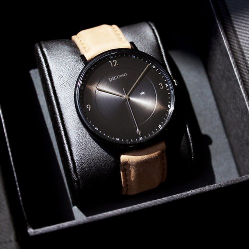 PICONO Watches 【PICONO】VINYL系列 輕薄真皮錶帶手錶 / VL-6605