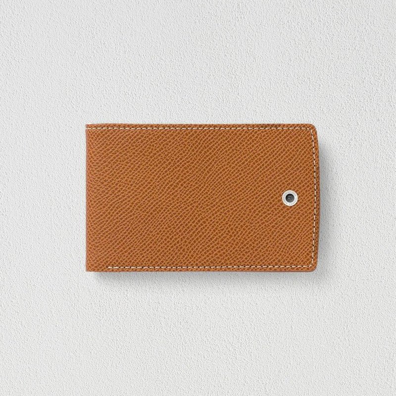 【Graf von Faber-Castell】Credit Card Case-Horizontal/Small/Brandy (Original Genuine) - Other - Other Materials Brown