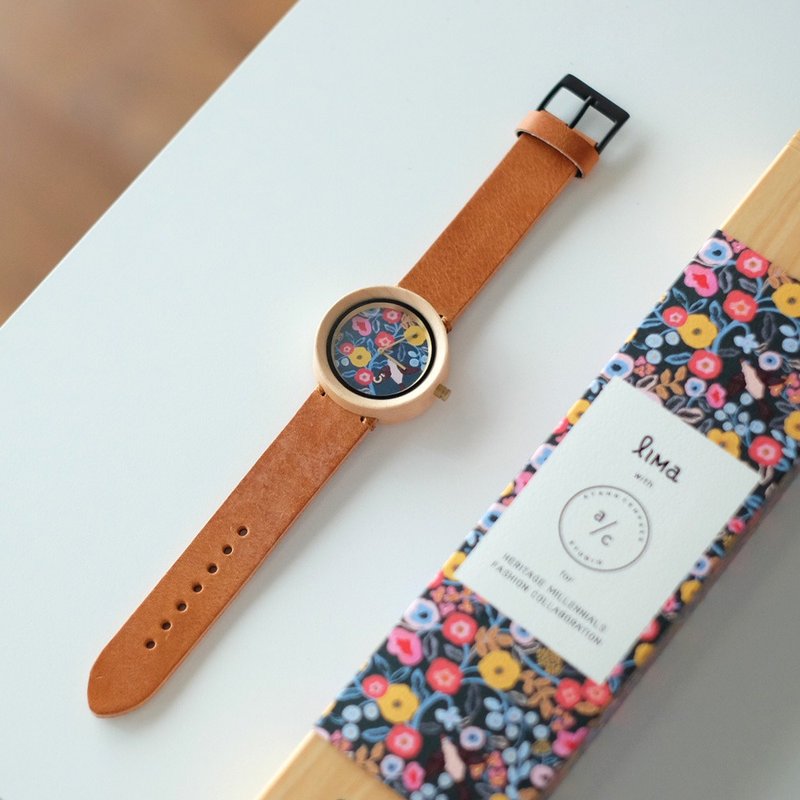 Lima Watch Illustrator Series Edition 01 Cognac - 女錶 - 木頭 金色