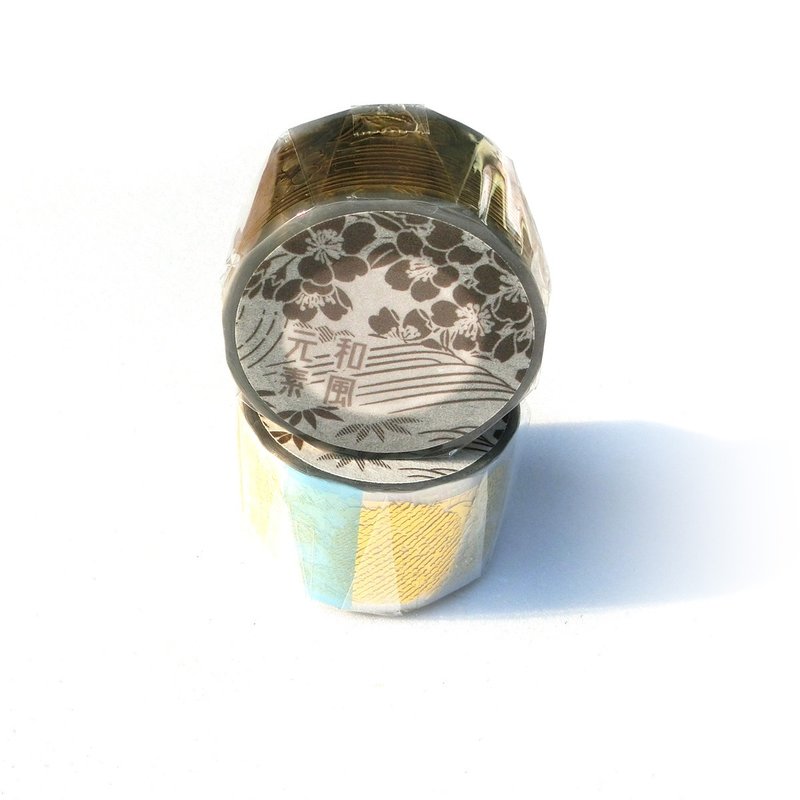 和風元素-燙金透明PET膠帶 - 紙膠帶/和紙/PET - 塑膠 金色