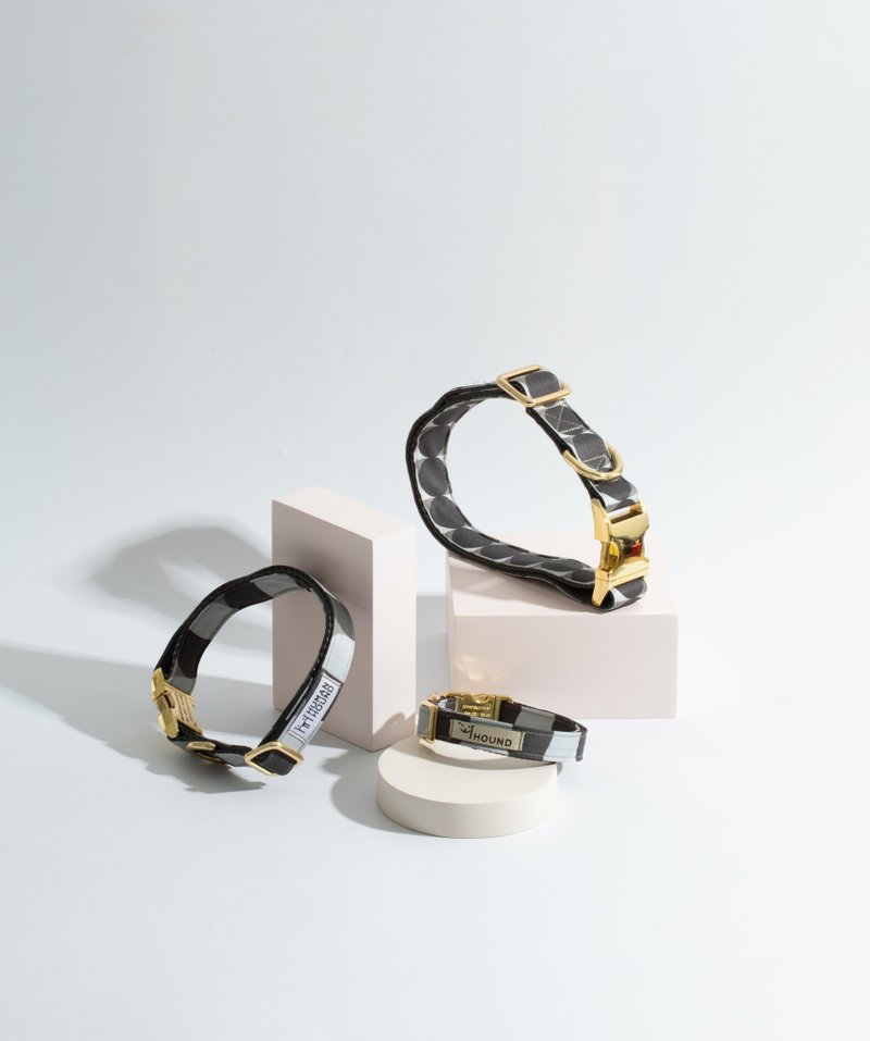 黑闇騎士寶珠 - 貓狗頸圈/牽繩 - 其他材質 灰色