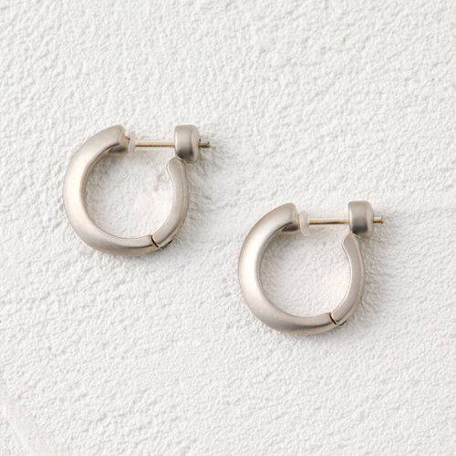 mat hoop smooth pierced earring MATSV スムースピアス