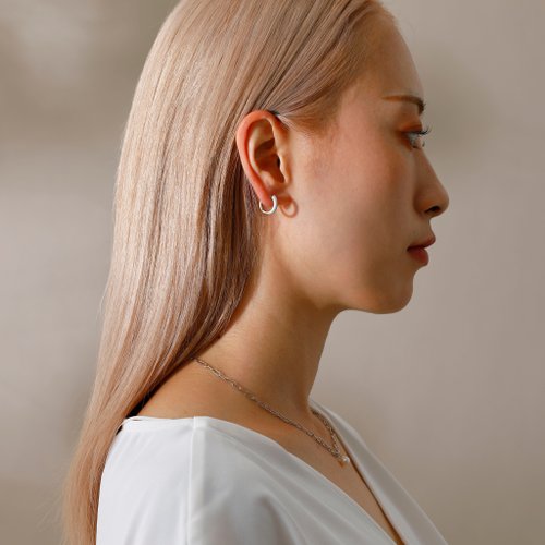 mat hoop smooth pierced earring MATSV スムースピアス