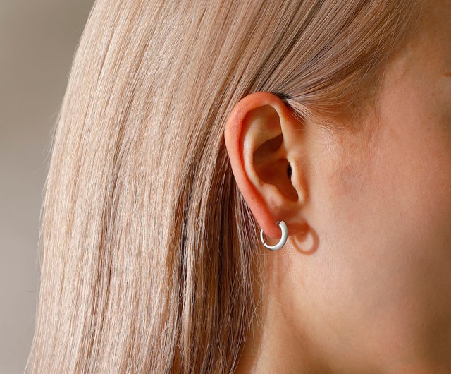 mat hoop smooth pierced earring MATSV スムースピアス