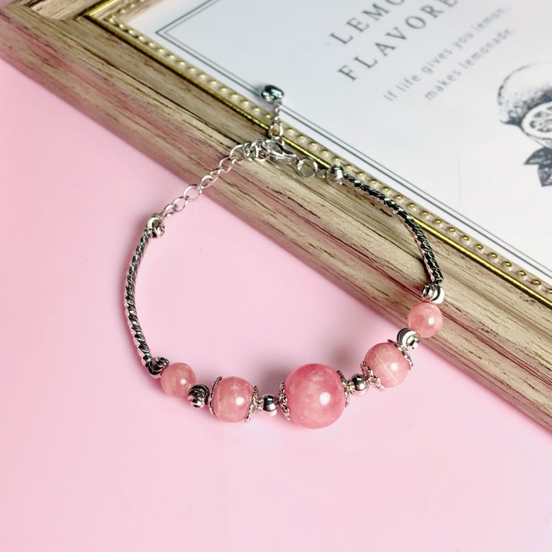 Natural Stone Crystal Bracelet - Bracelets - Crystal Pink