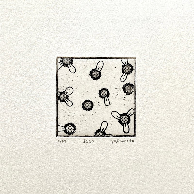 d072 銅版画 - 海報/掛畫/掛布 - 紙 灰色