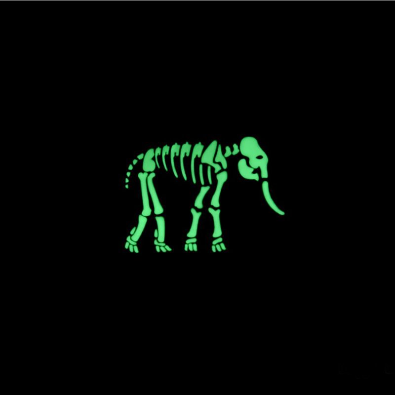 夜光動物徽章－大象 Elephant - 胸針 - 其他金屬 