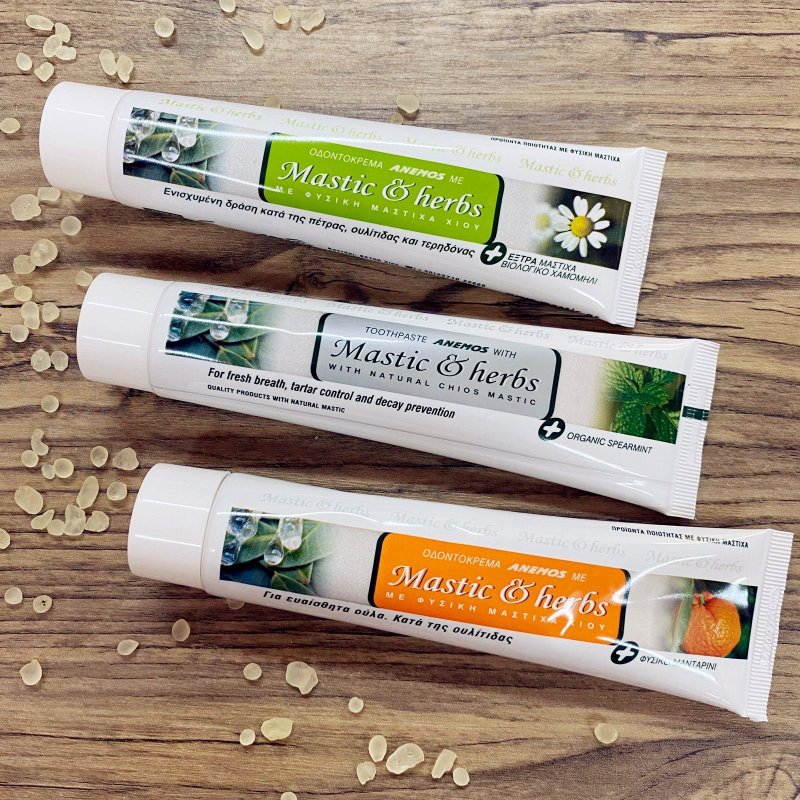 ANEMOS Mastic黃連樹脂牙膏 - 7天減退牙菌膜 牙齦細菌 修復牙肉 - 牙刷/口腔清潔 - 濃縮/萃取物 