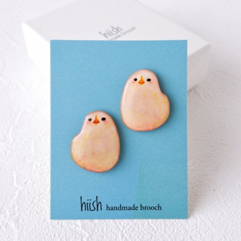 まめひよこのピンバッジセット - 胸針 - 塑膠 