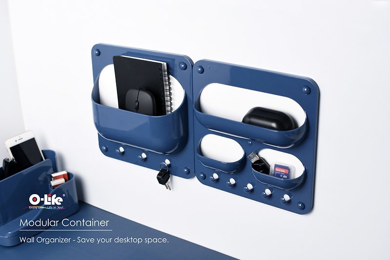 O-Life Wall-mounted Storage Box Type F - Six Styles - Storage - Plastic 