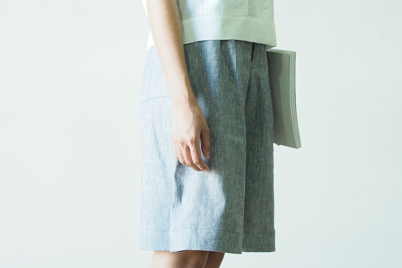 Mani Mina Linen Culottes - กางเกงขายาว - ผ้าฝ้าย/ผ้าลินิน 