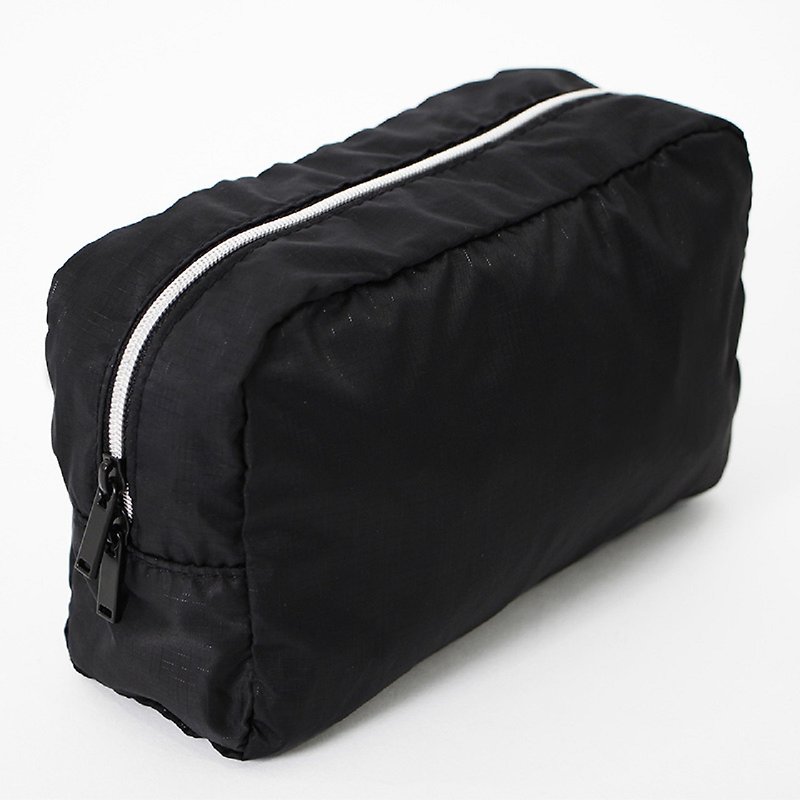 收納包(中)．黑 - 化妝包/收納袋 - 聚酯纖維 黑色