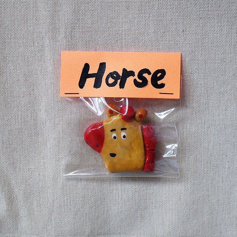 Yellow Pony - Handmade Magnets - Magnets - Clay Multicolor