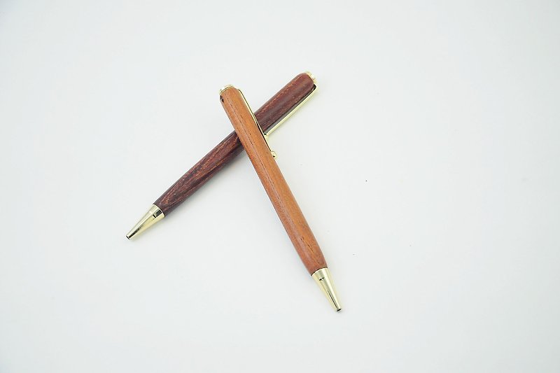 【Log Ball Pen-Red Beech (weathered)】 - ปากกา - ไม้ สีนำ้ตาล