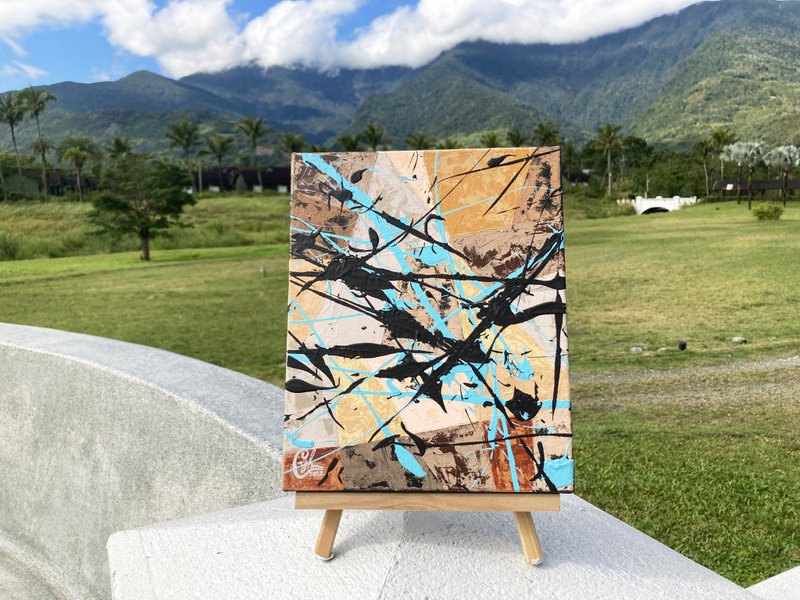 抽象繪畫 感覺就像這樣3  abstract painting Feel Like This 3 - 似顏繪/客製畫 - 棉．麻 多色